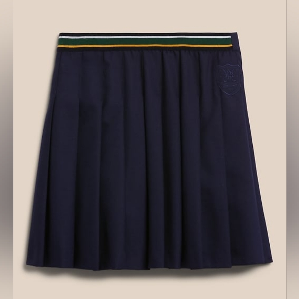 Banana Republic Wool Navy Pleated Tennis Golf Skirt 34W